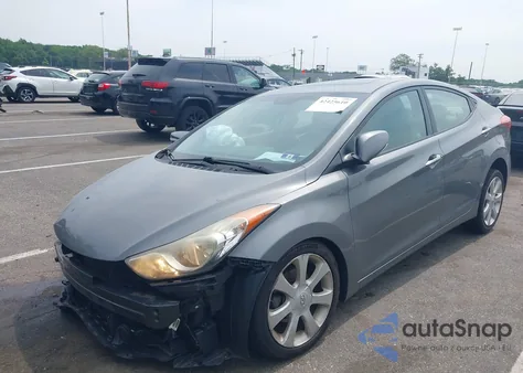 2013 Hyundai Elantra Limited из США, поврежденный, VIN 5NPDH4AE1DH273744